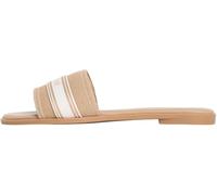Tommy Hilfiger Flat Mule Webbing Fw0fw09217, Sandalias Planas Mujer, Khaki (Safari Canvas), 41 EU
