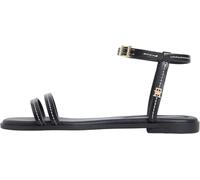 Tommy Hilfiger Flat Sandal Stitching Fw0fw09215, Sandalias Planas Mujer, Black (Black), 38 EU