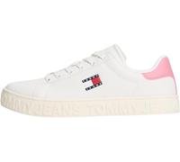 Tommy Hilfiger Flatform Sneaker Mujer Logo Low Top, Blanco (Ecru/Mystic Pink), 35