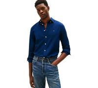 Tommy Hilfiger Flex Dobby SF Shirt Mw0mw41684 Camisa L/S, Azul (Azul Marino Carbono), XL Hombre, Azul (Azul Marino Carbono), XL