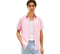 Tommy Hilfiger Flex Poplin Solid S/S Shirt Mw0mw42630 Camisa, Pink (Classic Pink), XL para Hombre