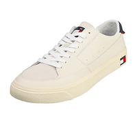 Tommy Hilfiger FLEXI - Tenis vulcanizados para hombre, Crudo, 45 EU