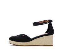 Tommy Hilfiger Sandalias con plataforma FLAG CLOSED TOE MID WEDGE ESPAD in Negro 41