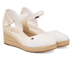 TOMMY HILFIGER FW0FW09233YBL Sandalias Cuña Alpargatas Cerradas Ecru
