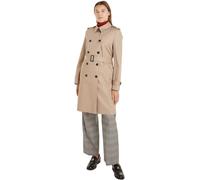 Tommy Hilfiger Gabardina Mujer Cotton Slim Fit corta, Beige (Beige), 36