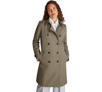 Tommy Hilfiger Gabardina Mujer Cotton Slim Fit corta, Marrón (Tundra Brown), 32