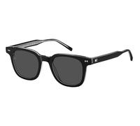Tommy Hilfiger Gafas de Sol TH 2126/S BLACK STRIPED WHITE/GREY 48/22/150 hombre