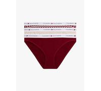 Tommy Hilfiger Gift 3 Pack Bikini PRT Ropa Interior Mujer, Rouge/Fairisle/Ivory, S
