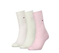 Tommy Hilfiger Giftbox Calcetines clásicos, Rosa, 35-38 (Pack de 3) Mujeres