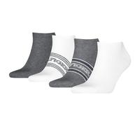 Tommy Hilfiger Giftbox Classic - Sock para hombre, Gris jaspeado/blanco, 43-46