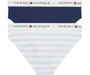 Tommy Hilfiger Girls 2 PK Bikini Print Multi (Breton Blue/Preppy Navy) 10-12 Years
