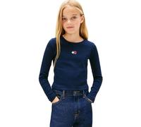 Tommy Hilfiger Girls Heritage Flag Rib Knit tee LS KG0KG09065 Blue (Dark Night Navy) 16 Years