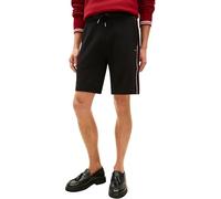 Tommy Hilfiger Global Stripe MW0MW42883 - Pantalón Corto para Hombre, Color Negro, Talla L