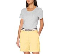 Tommy Hilfiger Gmd Cotton Tencel Slim Bermuda, Vaqueros Mujer, Amarillo (Sunray Zfb), 38