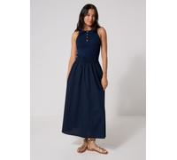 Tommy Hilfiger Gold Btn Poplin Mix Tank Drs M Azul
