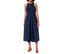 Tommy Hilfiger Gold Button Poplin Mix Dress Ww0ww49628 Vestido Acampanado Mujer (Pack de 1)