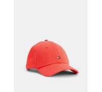 Tommy Hilfiger Gorra de algodón en rojo con logo bordado en frontal. Rojo Talla única