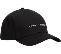 Tommy Hilfiger Gorra Hombre Foundation Panel de algodón, Negro (Black), Talla Única