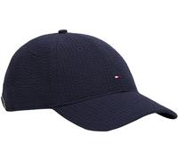 Tommy Hilfiger Gorra Hombre Seersucker de Mezcla de algodón, Azul (Space Blue), Talla Única