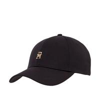 Tommy Hilfiger Gorra Mujer Elevated Chic de algodón, Negro (Black), Talla Única