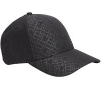 Tommy Hilfiger Gorra TH Monogram AW0AW18058 para Mujer, Color Negro, Talla única, Negro (Negro), Talla única