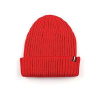 Tommy Hilfiger Gorro acanalado para mujer, Rojo primario, Talla única
