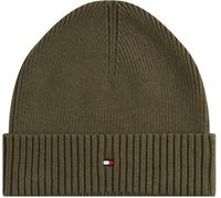 Tommy Hilfiger Gorro de Punto Hombre Flag Cotton Beanie con Cachemira