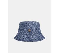 Tommy Hilfiger Gorro estilo bucket estampado del logo. Azul