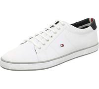 Tommy Hilfiger Harlow 1D FM0FM00596-100, Mens Plimsolls,Sports Shoes, White, 46 EU