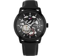 Tommy hilfiger henry - reloj analógico para hombre, negro y negro