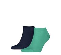 Tommy Hilfiger Herrensocken Sneaker Doppelpack schwarz, verde, 9-11