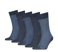 Tommy Hilfiger Herringbone Dot Calcetines clásicos, Vaquero, 43-46 (Pack de 5) Hombres
