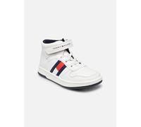 Tommy Hilfiger High Top Lace-Up/Velcro Sneaker 30 Blanco