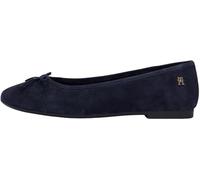 Tommy Hilfiger Hilfiger Bailarina de Ante FW0FW09357 para Mujer, Azul (Space Blue), 5