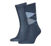 Tommy Hilfiger Classic Calcetines, Azul Marino 03, 43-46 (Pack de 2) para Hombre