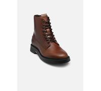 Tommy Hilfiger Botas de media caña Hombre Comfort de piel, Marrón (Winter Cognac), 41