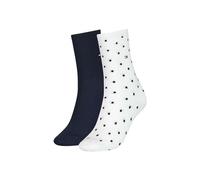 Tommy Hilfiger Classic Calcetines, Blanco, 35-38 (Pack de 2) Unisex niños