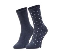 Tommy Hilfiger Hilfiger Dot Women's Socks (2 Pack), calcetines Unisex Niños, pantalones vaqueros, 35/38