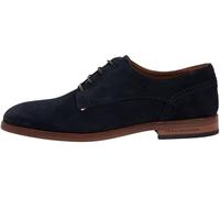 Tommy Hilfiger Hilfiger FM0FM05776 - Zapatos de Vestir de Ante para Hombre, Color Azul (Cielo Desierto), 8