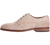 Tommy Hilfiger Hilfiger FM0FM05776 - Zapatos de Vestir de Ante para Hombre, Color Beige (Gris Pardo costero), 10.5