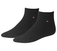 Tommy Hilfiger Hilfiger Iconic Kids' Sports Quarter Socks (2 Pack), calcetines Hombre, negro, 47/49