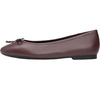 Tommy Hilfiger Hilfiger Smooth LTHR Ballet FW0FW09006 - Bailarinas para Mujer, Color marrón (Nogal Rico), 41, Marrón Rico Nogal, 41 EU