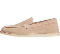 Tommy Hilfiger Hilfiger Stitchdown FM0FM05782 Mocasines de Gamuza para Hombre, Beige (Gris Pardo costero), 7