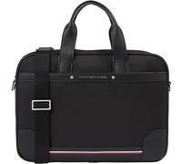 Tommy Hilfiger Hombre Bolsa para portátil 14 pulgadas, Multicolor (Black), Talla Única
