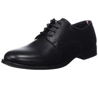 Tommy Hilfiger Hombre Calzado Derby Casual Leather piel, Negro (Black), 40 EU