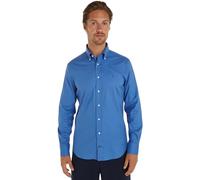 Tommy Hilfiger Hombre Camisa Oxford Regular-Fit Manga Larga, Azul (Shirt Blue), 37