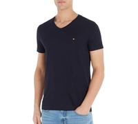 Tommy Hilfiger Hombre Camiseta Manga Corta Core Stretch Cuello de Pico, Azul (Desert Sky), S