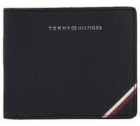 Tommy Hilfiger Hombre Cartera Central Cc de piel, Multicolor (Black), Talla Única