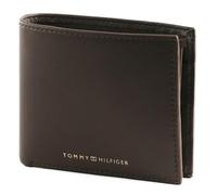 Tommy Hilfiger Hombre Cartera TH Premium Leather CC and Coin con Ranura para Monedas, Marrón (Dark Chestnut), Talla Única