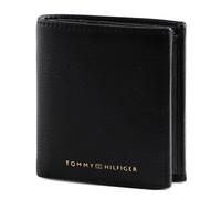 Tommy Hilfiger Hombre Cartera TH Premium Leather Trifold Pequeña, Negro (Black), Talla Única